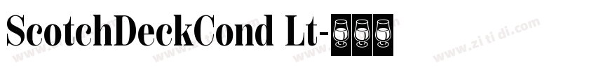 ScotchDeckCond Lt字体转换